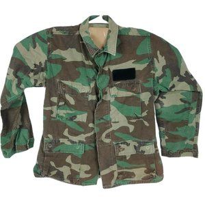 US Military Army BDU Woodland Camo Shirt MED REG